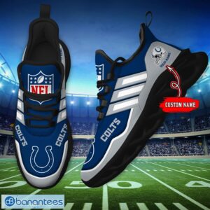 Custom Name NFL Indianapolis Colts Sneakers Sport Team Max Soul Shoes For Men Women Product Photo 5