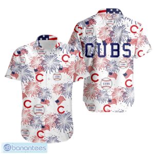 Chicago Cubs MLB Happy 4th Of July USA Hawaiian Shirt Product Photo 1