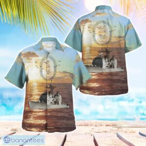 USS Thomas S. Gates CG-51 Ticonderoga Cruiser Hawaiian Shirt Beach Summer Shirt Product Photo 1