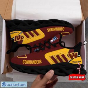 Custom Name NFL Washington Commanders Max Soul Shoes Personalized Running Sneakers Product Photo 7