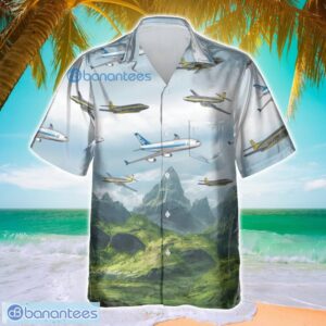 Avro Jetliner Aircraft And Mountain Designs Hawaiian Shirt For Men Women Product Photo 1