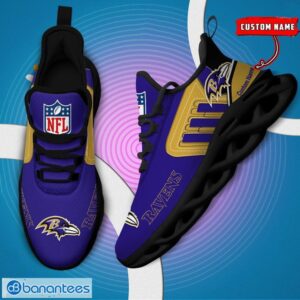 Custom Name NFL Baltimore Ravens Max Soul Shoes Personalized Running Sneakers Product Photo 4