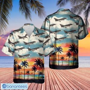 Royal Air Force Black Eurofighter Typhoon FGR.4 Hawaiian Shirt Beach Summer Shirt Product Photo 1