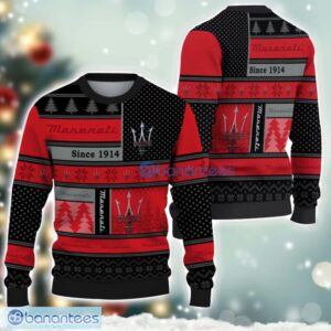 Maserati Logo Ugly Christmas Sweater For Fans Men And Women Christmas Gift Ideas Product Photo 1