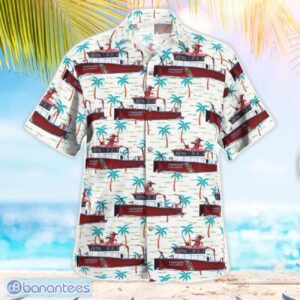 Portland Fire & Rescue, Oregon Fireboat Hawaiian Shirt Beach Summer Shirt Product Photo 2