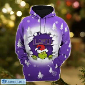 LSU Tigers Grinch 3D T-Shirt Hoodie Sweatshirt Gift For Christmas Product Photo 3