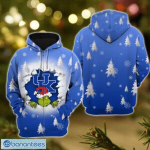 Kentucky Wildcats Grinch 3D T-Shirt Hoodie Sweatshirt Gift For Christmas Product Photo 5