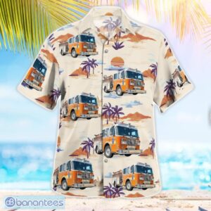 Wheeling, WV Fire Department 3D Summer Aloha Hawaiian Shirt Product Photo 3
