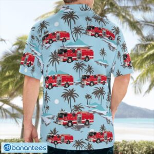 City of Alameda, California, Alameda Fire Department Hawaiian Shirt Button Summer Shirt Product Photo 2