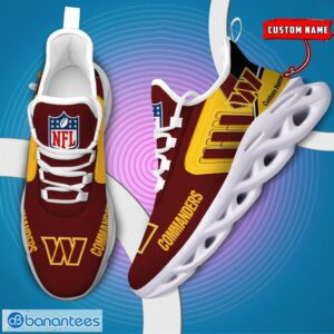 Custom Name NFL Washington Commanders Max Soul Shoes Personalized Running Sneakers Product Photo 6