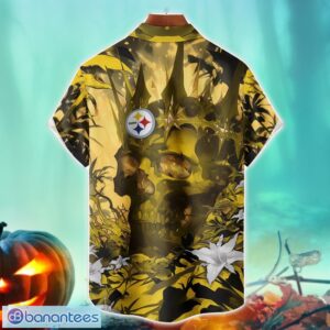 Pittsburgh Steelers NFL Skull Halloween Hawaiian Shirt Special Gift For Fans Product Photo 2
