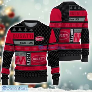 Bugatti Logo Ugly Christmas Sweater For Fans Men And Women Christmas Gift Ideas Product Photo 1