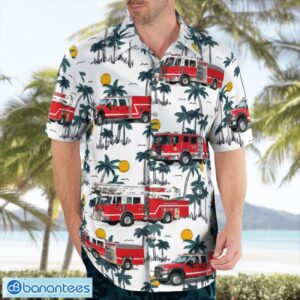 California City of Colton Fire Department Hawaiian Shirt Button Summer Shirt Product Photo 3