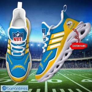 Custom Name NFL San Diego Chargers Sneakers Sport Team Max Soul Shoes For Men Women Product Photo 4