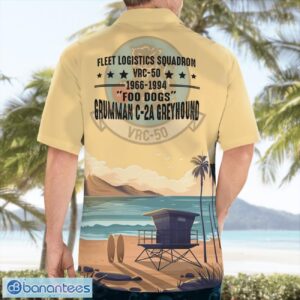 US Navy Grumman C-2A-05-GR Greyhound Of VRC-50 Foo Dogs Hawaiian Shirt Men Women Beach Shirt Product Photo 1
