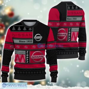 Nissan Logo Ugly Christmas Sweater For Fans Men And Women Christmas Gift Ideas Product Photo 1