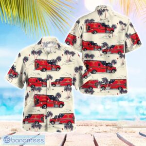 Okeechobee County Fire Rescue 3D Summer Aloha Hawaiian Shirt Product Photo 1