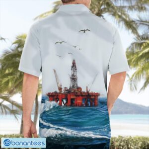 Scotland Offshore Drilling Rig Aloha Hawaiian Shirt Product Photo 2