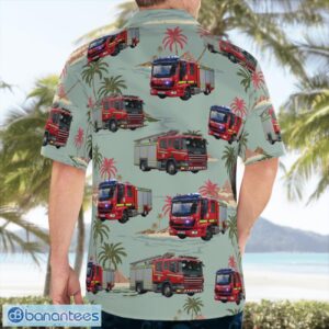 Warwickshire, England, United Kingdom, Warwickshire Fire And Rescue Service Aloha Hawaiian Shirt Product Photo 4