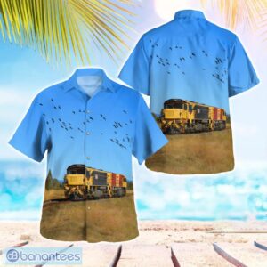 Queensland Rail (QR) Light Engine Hawaiian Shirt Beach Summer Shirt Product Photo 1