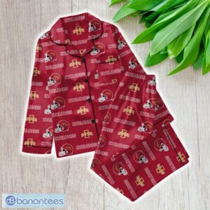 Ncaa Iowa State Cyclones Satin Long Sleeve Pajamas Set Family For Men Women Gift Christmas - ZNCAA Iowa State Cyclones_Women Satin Long Sleeve Pajamas Set_1