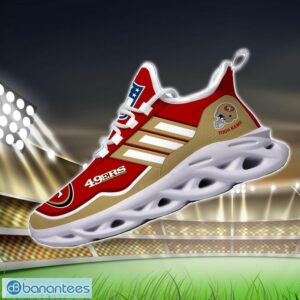 Custom Name NFL San Francisco 49ers Sneakers Sport Team Max Soul Shoes For Men Women Product Photo 3