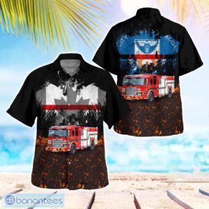 Mississauga Fire and Emergency Services (MFES), Ontario Hawaiian Shirt Beach Summer Shirt Product Photo 1