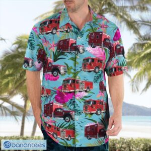 Carlsbad, California, Carlsbad Fire Department Hawaiian Shirt Button Summer Shirt Product Photo 3
