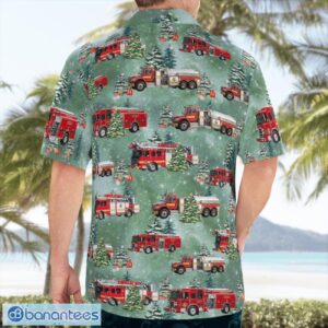 Florida, Jacksonville Fire and Rescue Department Christmas Aloha Hawaiian Shirt Product Photo 2