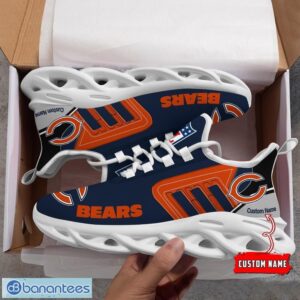 Custom Name NFL Chicago Bears Max Soul Shoes Personalized Running Sneakers Product Photo 1