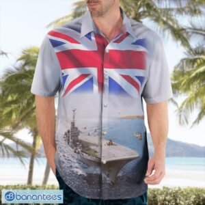 Royal Navy HMS Bulwark (R08) Centaur Class Hawaiian Shirt Summer Beach Shirt Product Photo 4