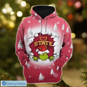 Iowa State Cyclones Grinch 3D T-Shirt Hoodie Sweatshirt Gift For Christmas Product Photo 3