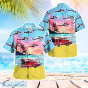 San Diego Fire-Rescue Department SDFD, California Hawaiian Shirt Button Summer Shirt Product Photo 1