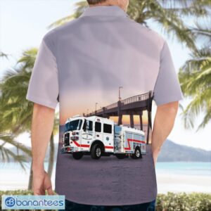 Florida, Ocean City-Wright Fire Control District Aloha Hawaiian Shirt Product Photo 2
