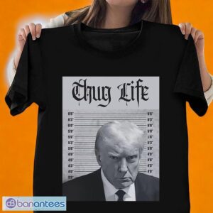 Trump Mugshot Tee Shirt Donald Trump Thug Life Mug Shot Shirt We Stand With Trump Merch T-Shirt Product Photo 1