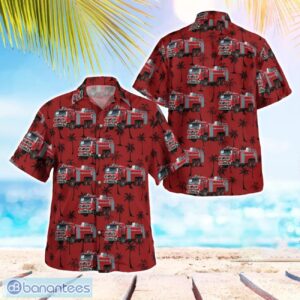 Sweden Gothenburg Airport Fire Truck Hawaiian Shirt Beach Summer Shirt Product Photo 1