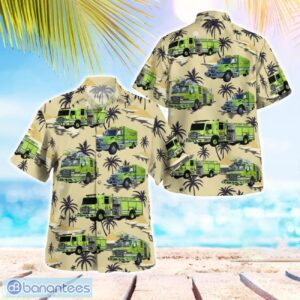 Palm Beach Gardens, Palm Beach County, Florida, Palm Beach Gardens Fire Department Aloha Hawaiian Shirt Product Photo 1