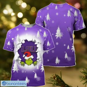 LSU Tigers Grinch 3D T-Shirt Hoodie Sweatshirt Gift For Christmas Product Photo 2