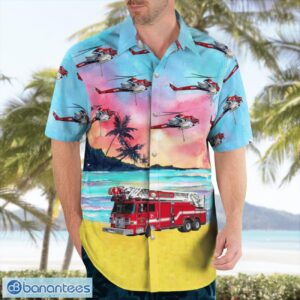 San Diego Fire-Rescue Department SDFD, California Hawaiian Shirt Button Summer Shirt Product Photo 3
