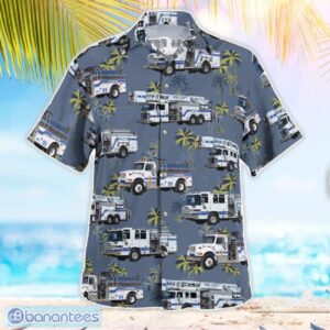 Kern County, California, Kern County Fire Department Hawaiian Shirt Button Summer Shirt Product Photo 2