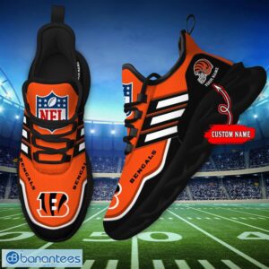 Custom Name NFL Cincinnati Bengals Sneakers Sport Team Max Soul Shoes For Men Women Product Photo 5
