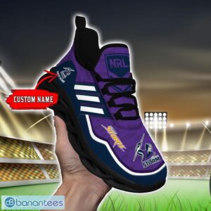Custom Name For Fans NRL Melbourne Storm Personalized Max Soul Shoes Running Sneakers Product Photo 5