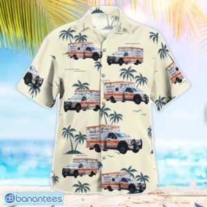 Massachusetts, Boston EMS Aloha Hawaiian Shirt Product Photo 3