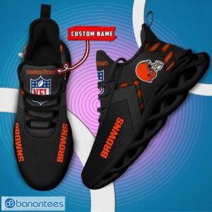NFL Cleveland Browns Ultra Sneakers Personalized Name For Fans Max Soul Shoes Product Photo 5