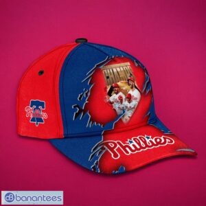 MLB Philadelphia Phillies Logo Design Champs Red Cap 3D Cap Product Photo 2