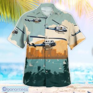 San Diego County Sheriff Bell 205A-1 3D Hawaiian Shirt Product Photo 2