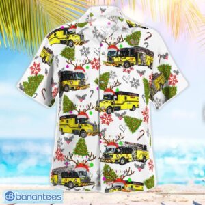 Florida Hillsborough County Fire Department Christmas Aloha Hawaiian Shirt Product Photo 4