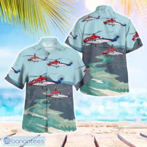Queensland Air Ambulance AgustaWestland AW139 Helicopter 3D Summer Aloha Hawaiian Shirt Product Photo 1