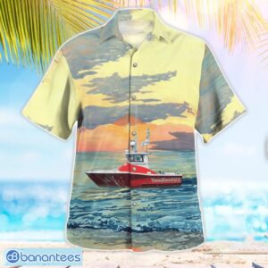 Dana Point, California, BoatUS, TowBoatUS Dana Point Hawaiian Shirt Button Summer Shirt Product Photo 3