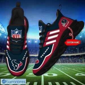 Custom Name NFL Houston Texans Sneakers Sport Team Max Soul Shoes For Men Women Product Photo 5